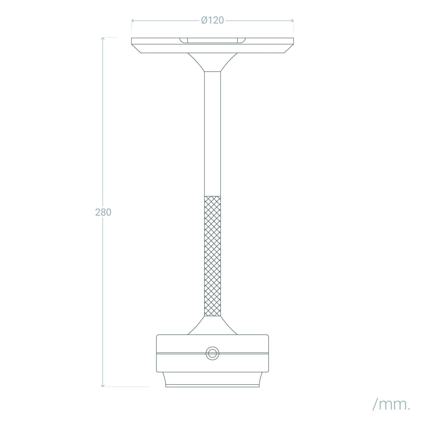 Lámpara de Mesa LED Portátil Metal con Batería USB Recargable Astrid