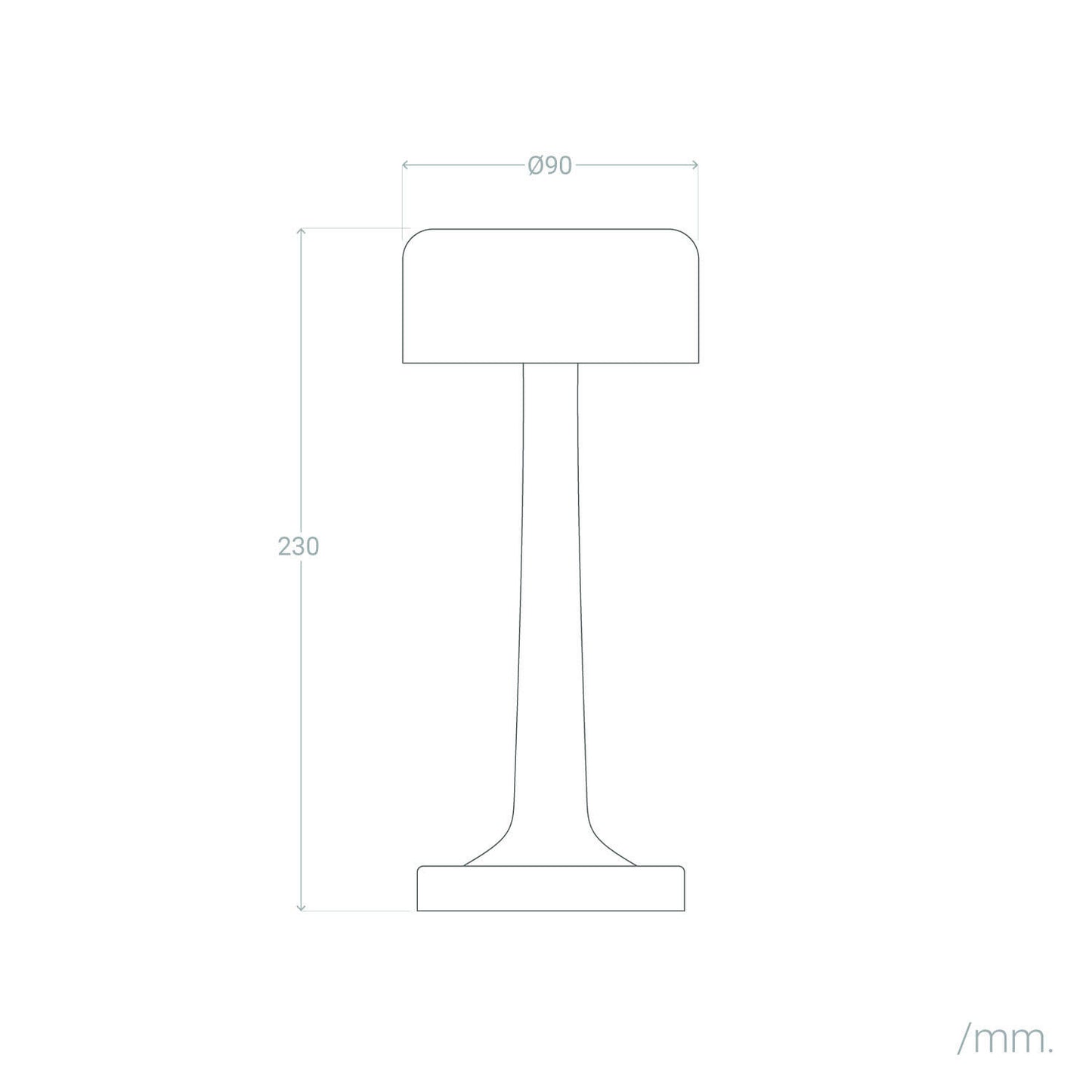 Lámpara de Mesa LED Portátil Metal con Batería USB Recargable Ciara