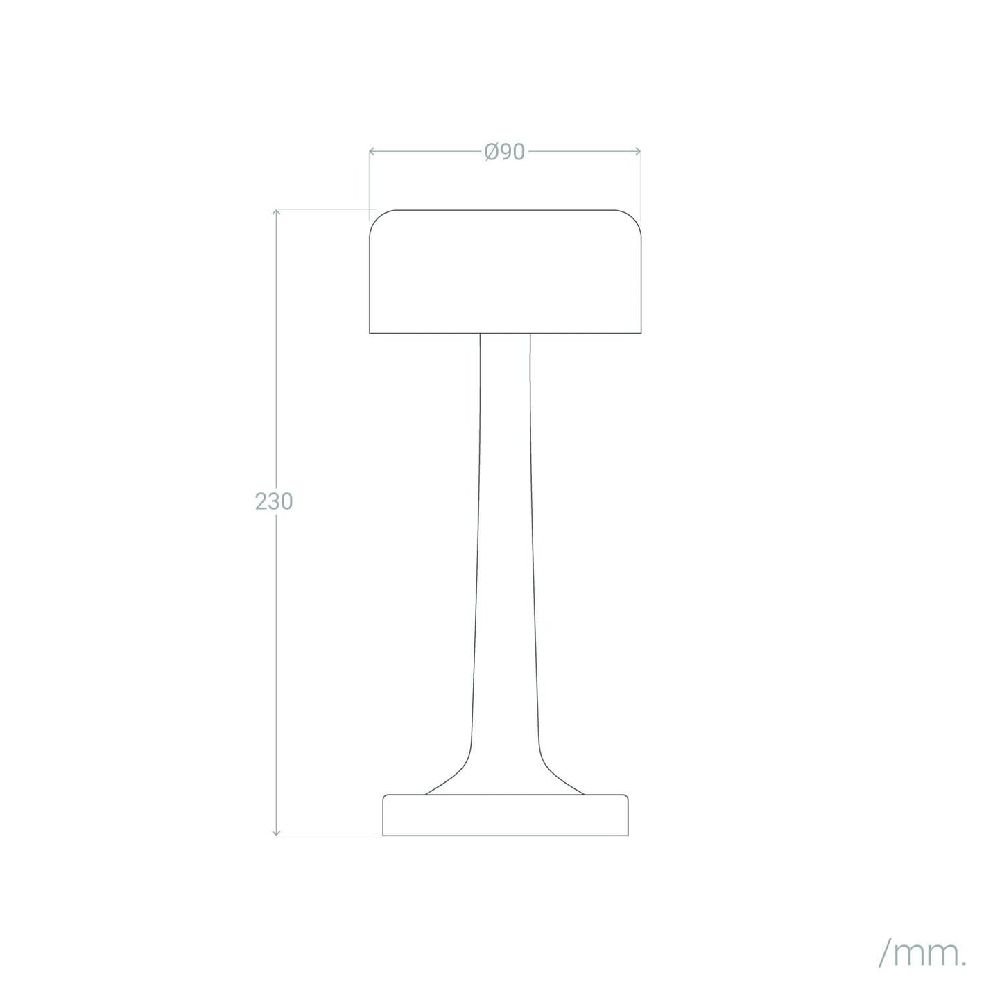 Lámpara de Mesa LED Portátil Metal con Batería USB Recargable Ciara