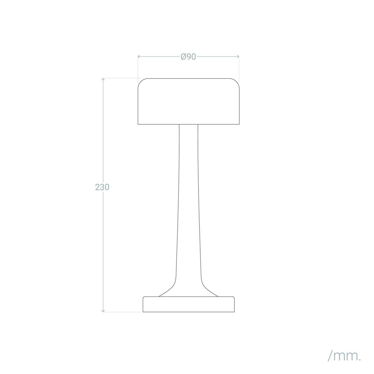 Lámpara de Mesa LED Portátil Metal con Batería USB Recargable Ciara