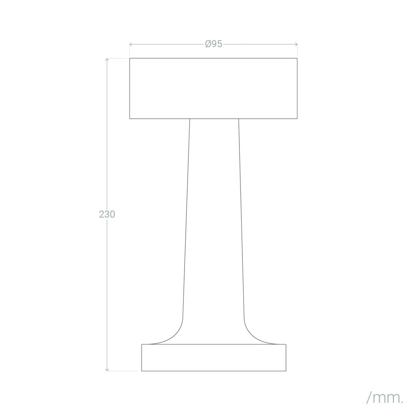 Lámpara de Mesa LED Portátil Metal con Batería USB Recargable Greta