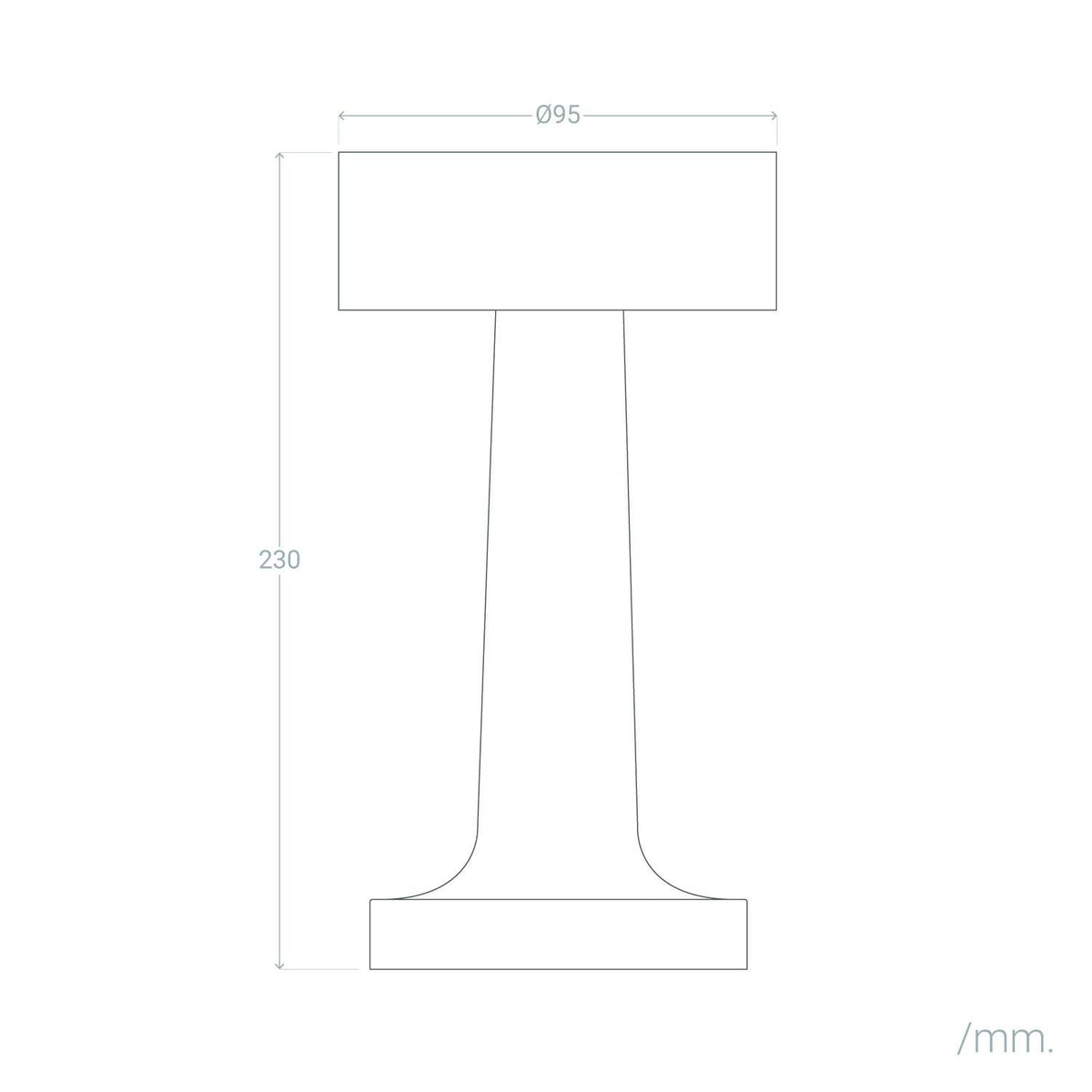 Lámpara de Mesa LED Portátil Metal con Batería USB Recargable Greta