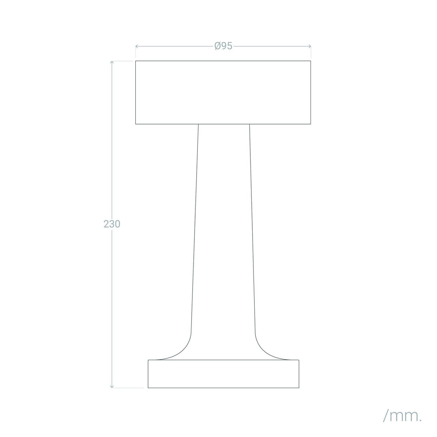 Lámpara de Mesa LED Portátil Metal con Batería USB Recargable Greta