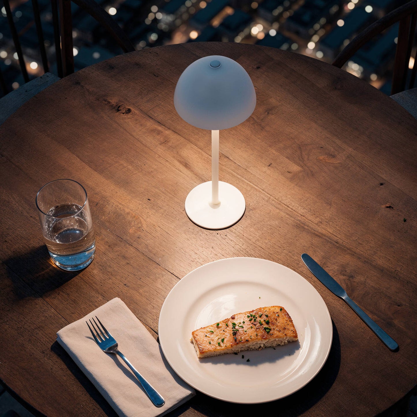 Lámpara de Mesa LED Portátil Metal con Batería USB Recargable Kael