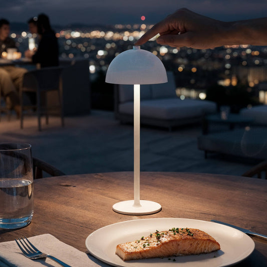 Lámpara de Mesa LED Portátil Metal con Batería USB Recargable Kael