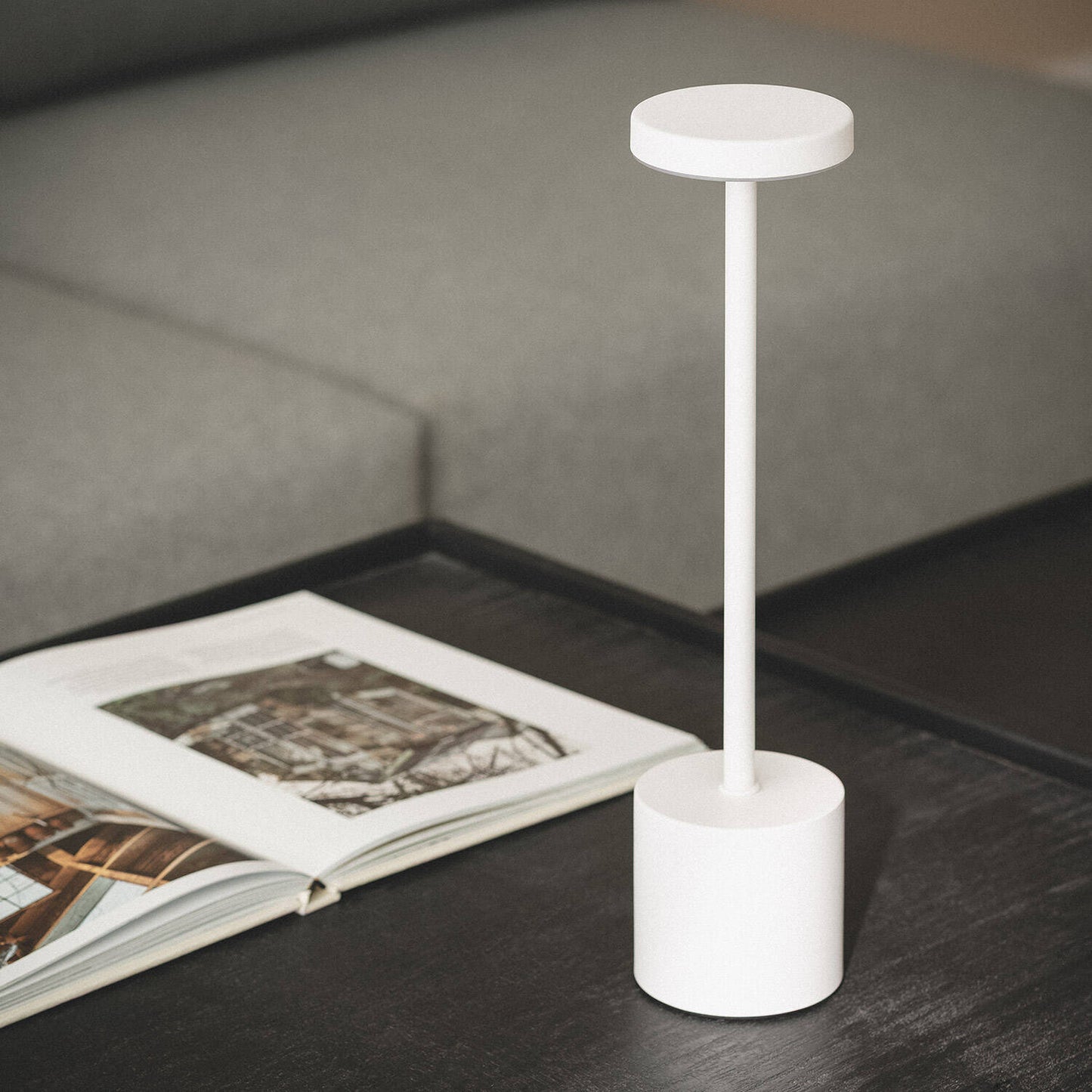 Lámpara de Mesa LED Portátil Metal con Batería USB Recargable Zimba