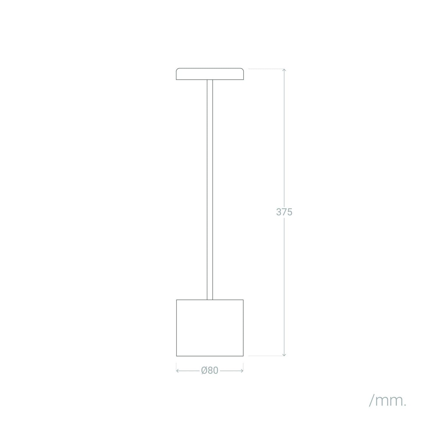 Lámpara de Mesa LED Portátil Metal con Batería USB Recargable Zimba