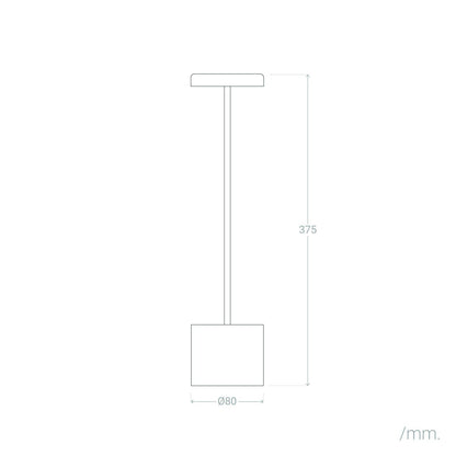 Lámpara de Mesa LED Portátil Metal con Batería USB Recargable Zimba