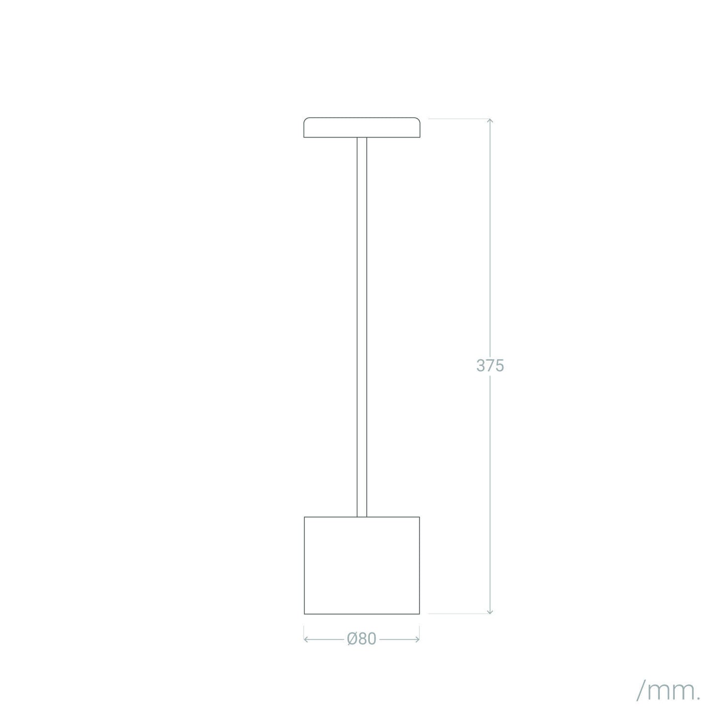 Lámpara de Mesa LED Portátil Metal con Batería USB Recargable Zimba