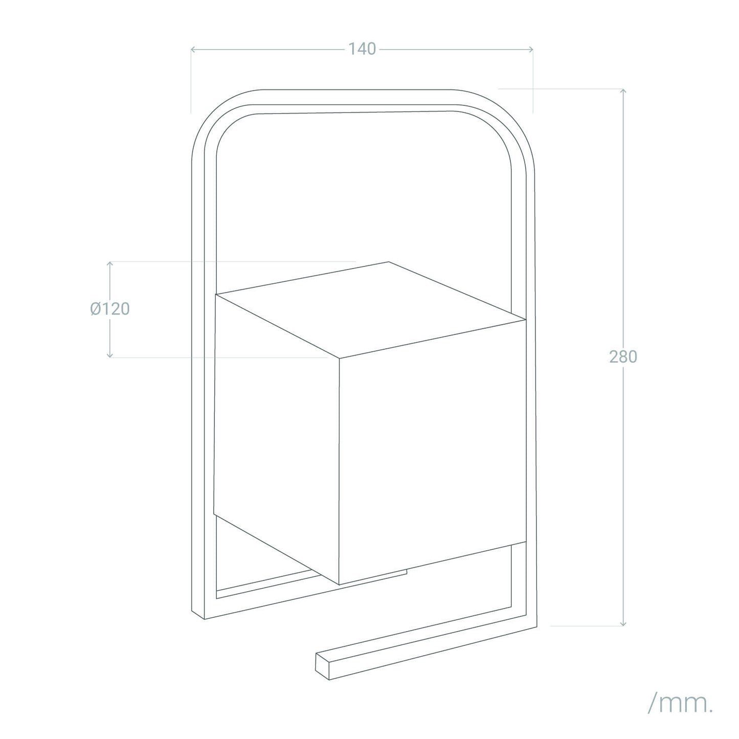 Lámpara de Mesa LED Portátil para Exterior Aluminio con Batería USB Recargable Tiber