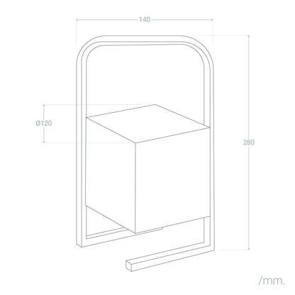 Lámpara de Mesa LED Portátil para Exterior Aluminio con Batería USB Recargable Tiber