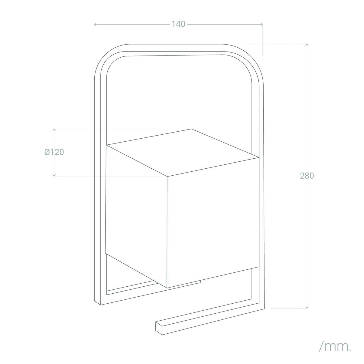 Lámpara de Mesa LED Portátil para Exterior Aluminio con Batería USB Recargable Tiber