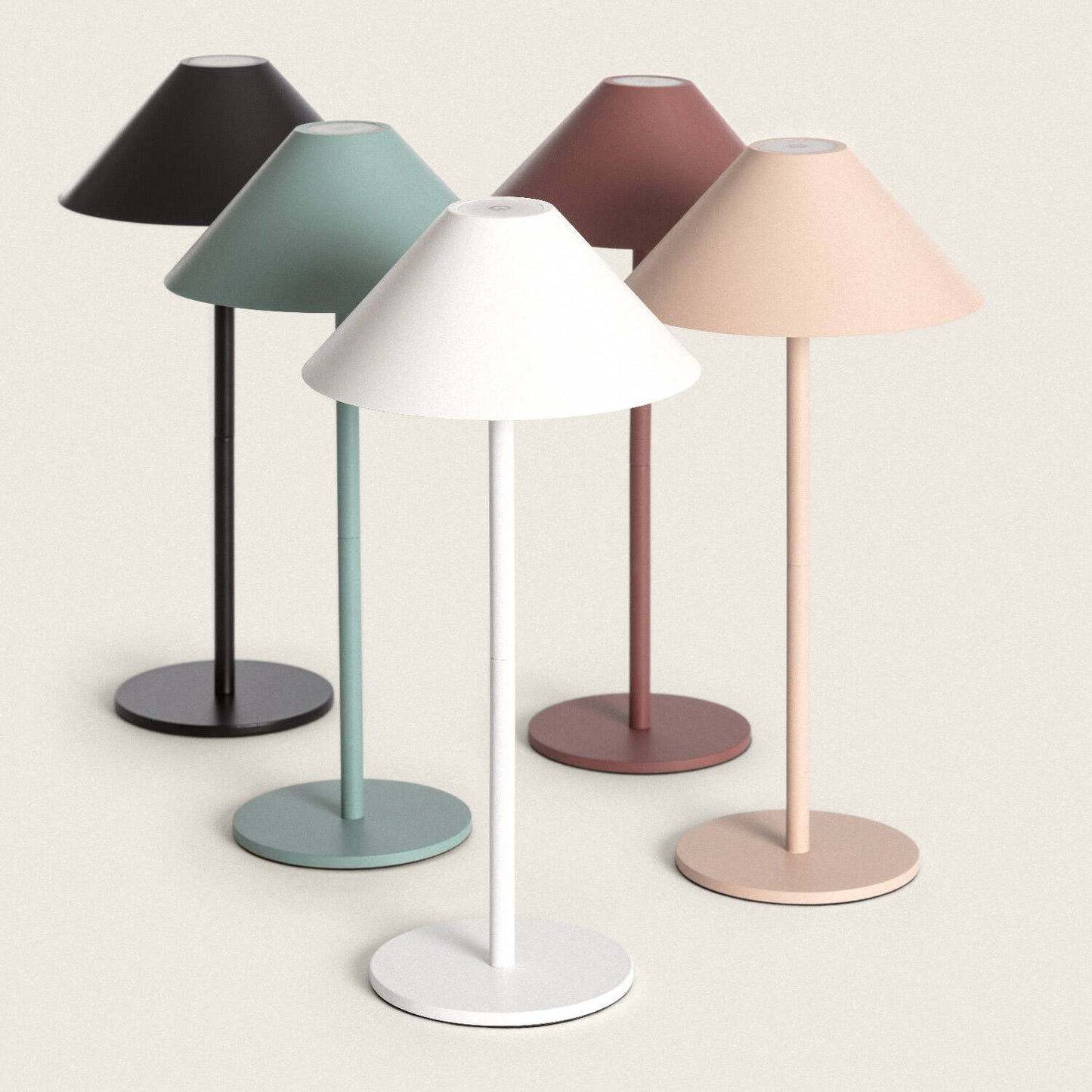 Lámpara de Mesa LED Portátil para Exterior Metal con Batería USB Recargable Kivuli