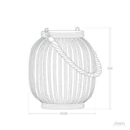 Lámpara de Mesa LED Portátil para Exterior Ratán Dragonera