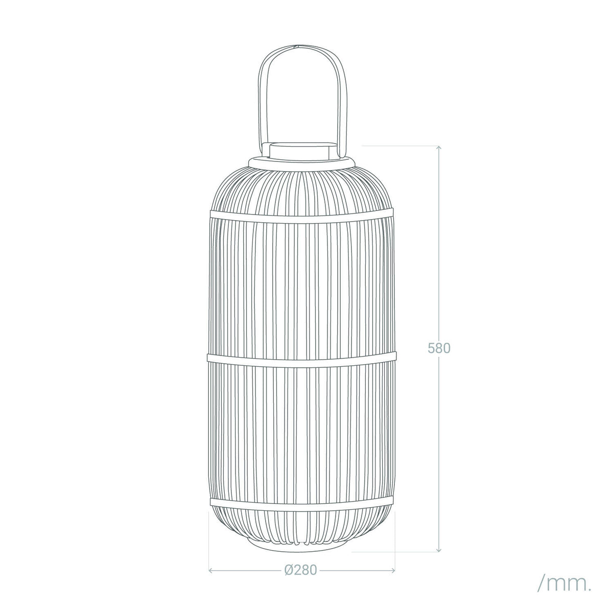 Lámpara de Mesa LED Portátil para Exterior Ratán Jávea