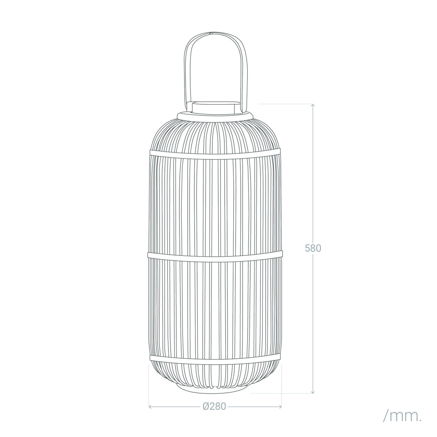 Lámpara de Mesa LED Portátil para Exterior Ratán Jávea