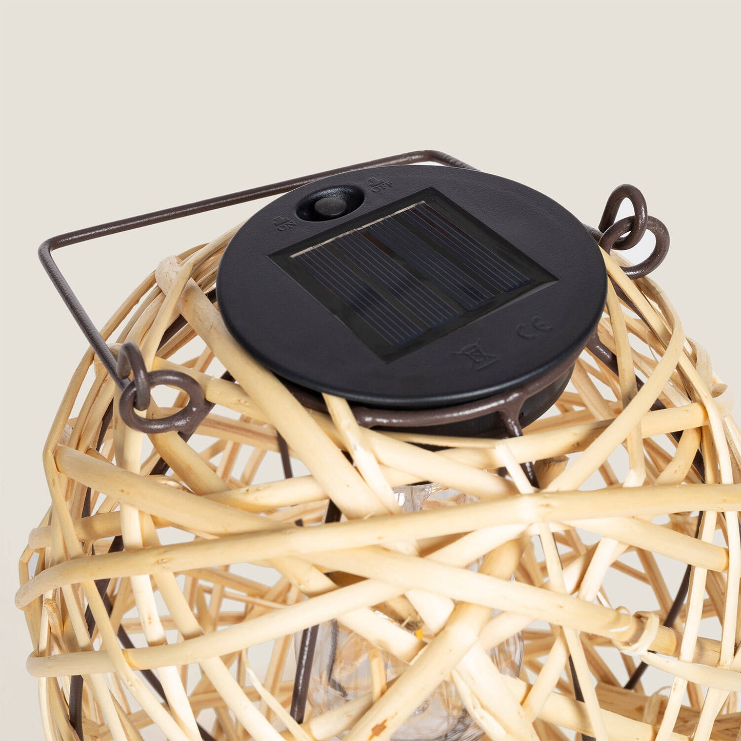 Lámpara de Mesa LED Solar Exterior Ratán Baihar