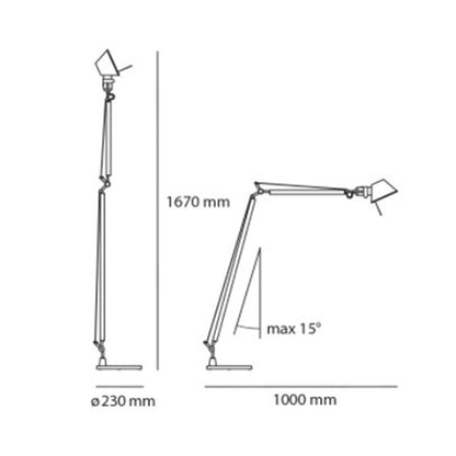 Lámpara de Mesa LED Tolomeo Lectura 10W ARTEMIDE