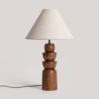 Lámpara de Mesa Madera Adah ILUZZIA