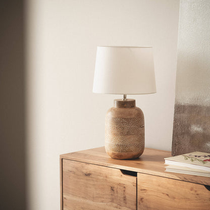 Lámpara de Mesa Madera Akash ILUZZIA
