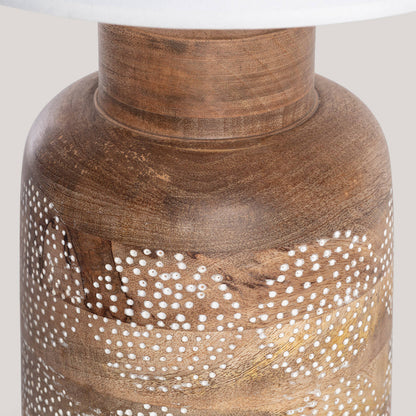 Lámpara de Mesa Madera Akash ILUZZIA