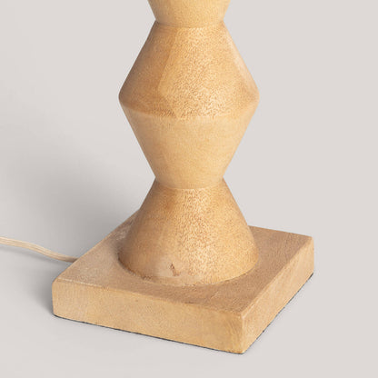 Lámpara de Mesa Madera Akesh II ILUZZIA