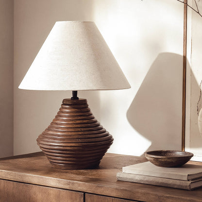 Lámpara de Mesa Madera Akriti ILUZZIA