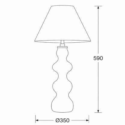 Lámpara de Mesa Madera Anahla ILUZZIA