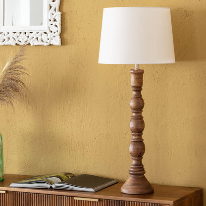 Lámpara de Mesa Madera Anand ILUZZIA