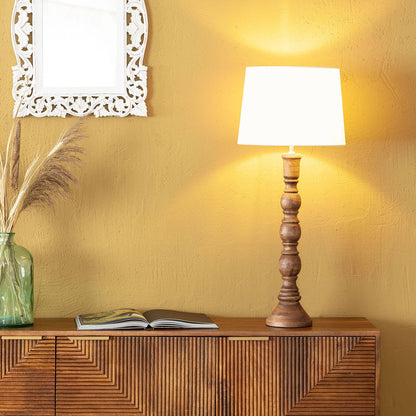 Lámpara de Mesa Madera Anand ILUZZIA