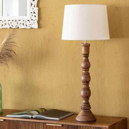 Lámpara de Mesa Madera Anand ILUZZIA