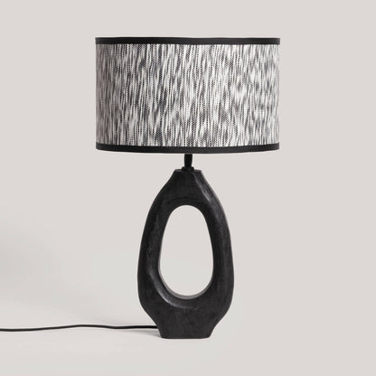 Lámpara de Mesa Madera Black Darshan ILUZZIA