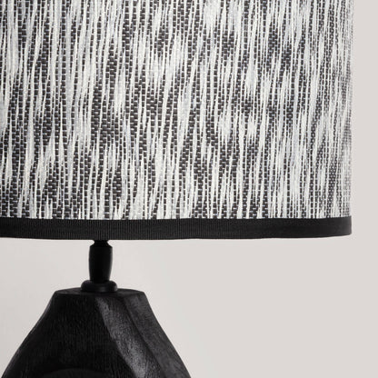 Lámpara de Mesa Madera Black Darshan ILUZZIA