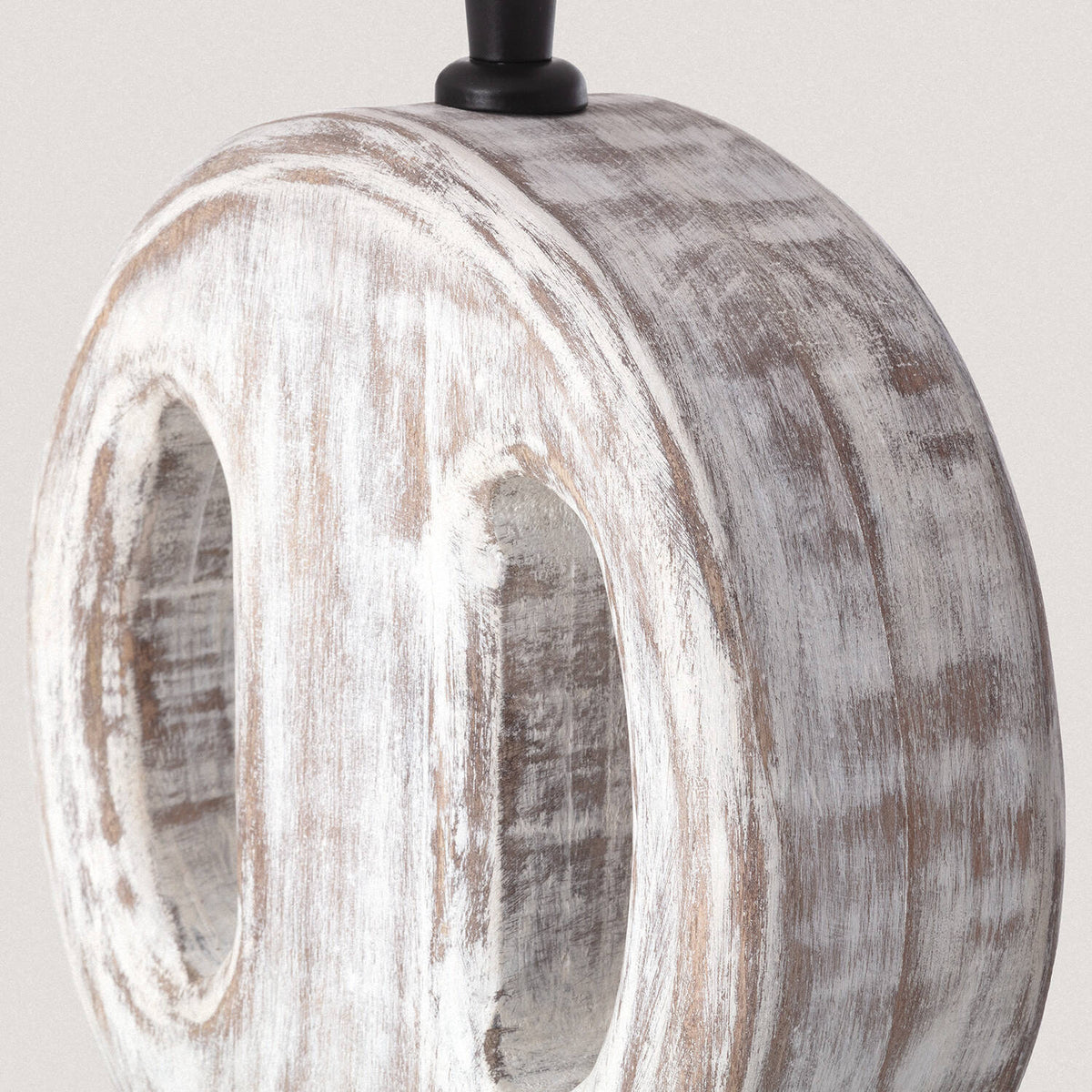 Lámpara de Mesa Madera Kunt Chandra ILUZZIA