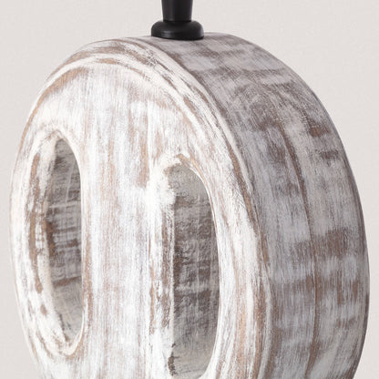 Lámpara de Mesa Madera Kunt Chandra ILUZZIA