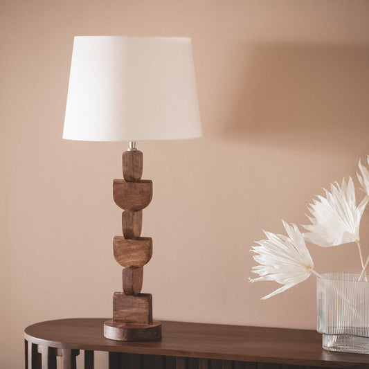 Lámpara de Mesa Madera Dagmar ILUZZIA