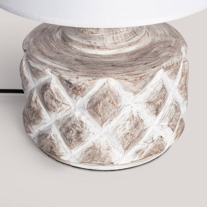 Lámpara de Mesa Madera Kunt Divya ILUZZIA
