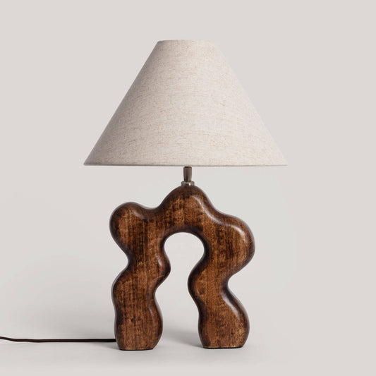 Lámpara de Mesa Madera Hunar I ILUZZIA