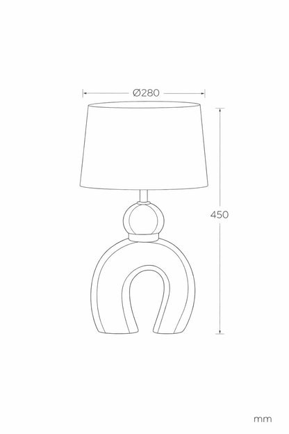 Lámpara de Mesa Madera Hunar II ILUZZIA