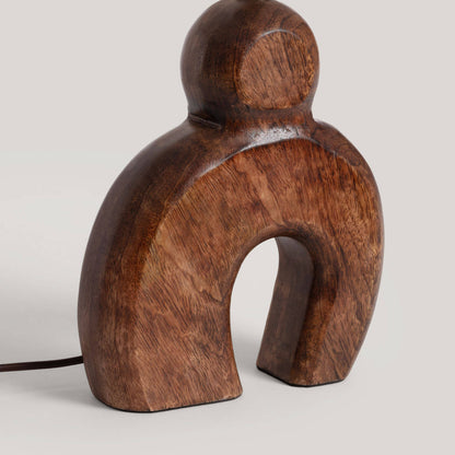 Lámpara de Mesa Madera Hunar II ILUZZIA