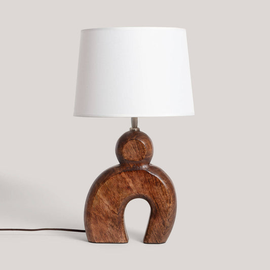 Lámpara de Mesa Madera Hunar II ILUZZIA