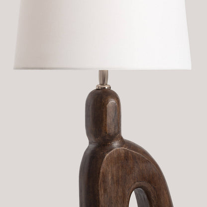 Lámpara de Mesa Madera Hunar III ILUZZIA