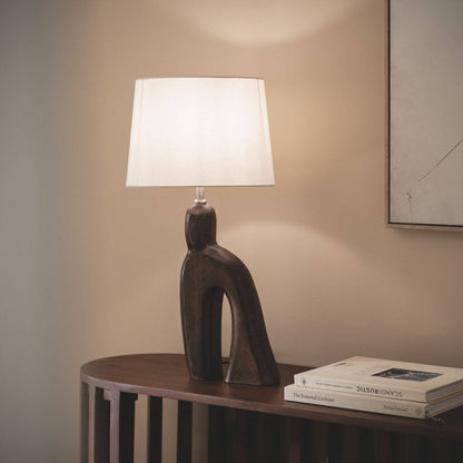 Lámpara de Mesa Madera Hunar III ILUZZIA