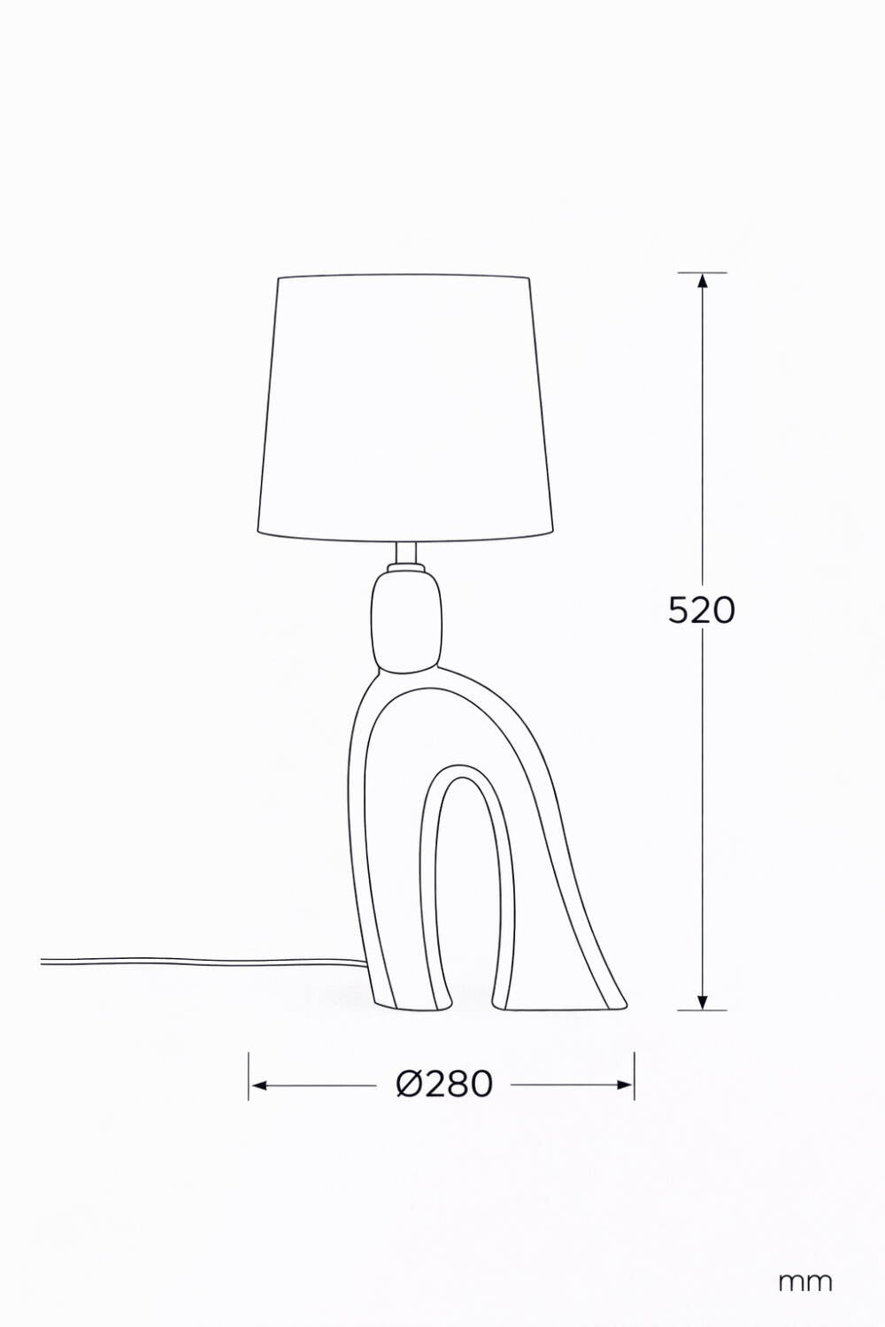 Lámpara de Mesa Madera Hunar III ILUZZIA
