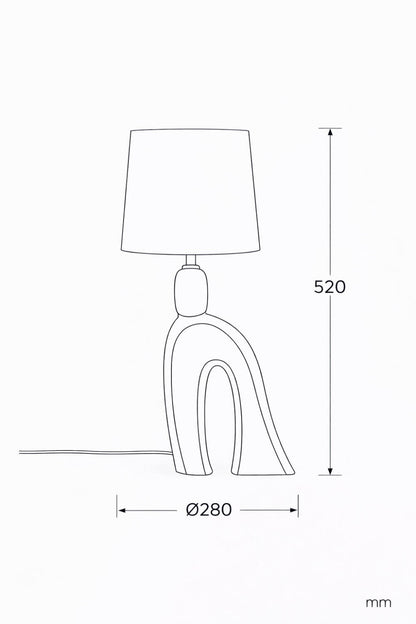Lámpara de Mesa Madera Hunar III ILUZZIA