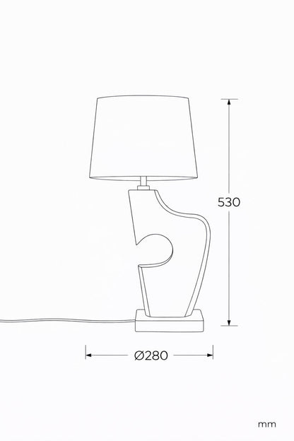 Lámpara de Mesa Madera Hunar IV ILUZZIA