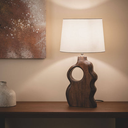 Lámpara de Mesa Madera Hunar V ILUZZIA