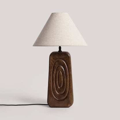 Lámpara de Mesa Madera Ishana ILUZZIA