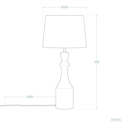 Lámpara de Mesa Madera Marala ILUZZIA