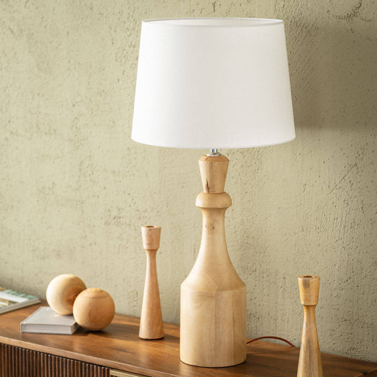 Lámpara de Mesa Madera Marala ILUZZIA